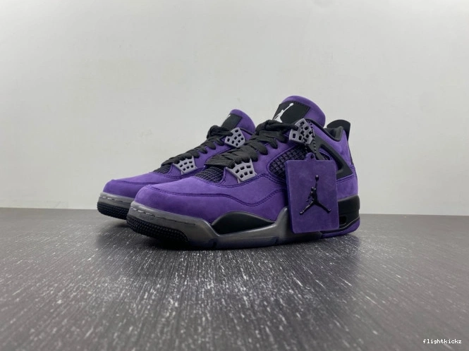 Scott Purple Suede Air 4 Jordan Travis x 1029